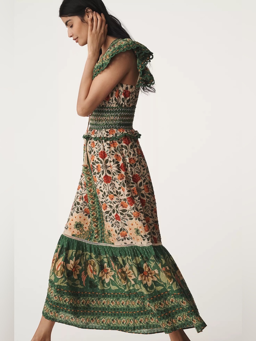 Farm Rio Garden Tapestry V-Neck Maxi Dress - Picture 4 of 4
